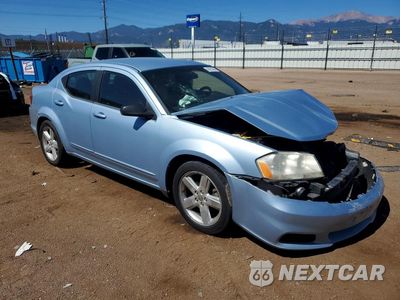 Czwarte zdjęcie samochodu z boku: 2013 DODGE AVENGER SE VIN:1C3CDZAB6DN664600 - miniatura