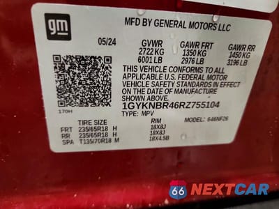Zdjęcie 13 z 13 samochodu: 2024 CADILLAC XT5 LUXURY VIN:1GYKNBR46RZ755104 - miniatura