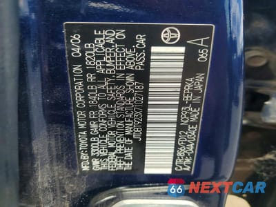 Zdjęcie 12 z 12 samochodu: 2007 TOYOTA YARIS BASE VIN:JTDBT923X71027187 - miniatura