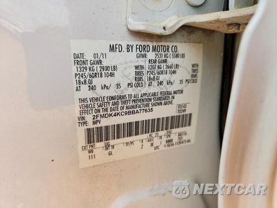 Zdjęcie 13 z 13 samochodu: 2011 FORD EDGE LIMITED VIN:2FMDK4KC9BBA77635 - miniatura