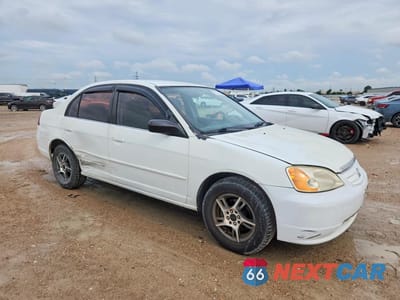 Czwarte zdjęcie samochodu z boku: 2002 HONDA CIVIC LX VIN:2HGES16562H570223 - miniatura