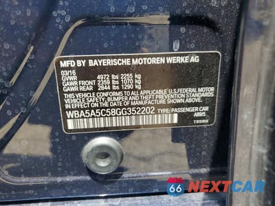 Zdjęcie 12 z 12 samochodu: 2016 BMW 528 I VIN:WBA5A5C58GG352202 - miniatura