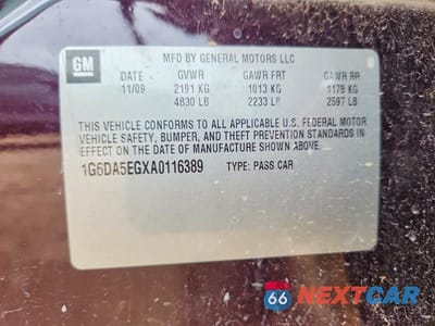 Zdjęcie 12 z 12 samochodu: 2010 CADILLAC CTS VIN:1G6DA5EGXA0116389 - miniatura