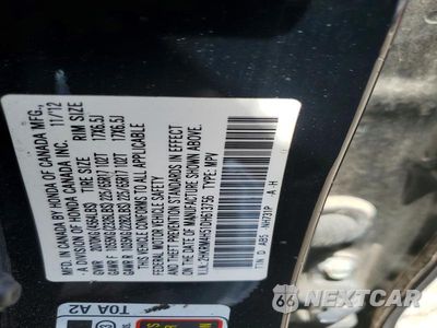 Zdjęcie 12 z 12 samochodu: 2013 HONDA CR-V EX VIN:2HKRM4H51DH613756 - miniatura