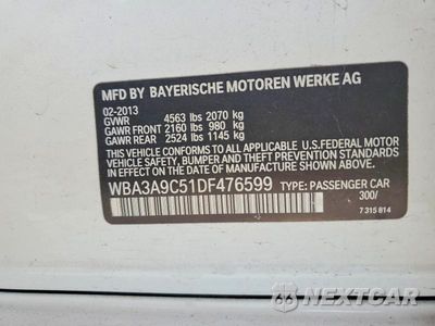 Zdjęcie 12 z 12 samochodu: 2013 BMW 335 I VIN:WBA3A9C51DF476599 - miniatura