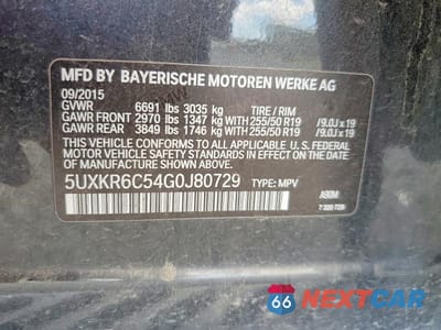 Zdjęcie 13 z 13 samochodu: 2016 BMW X5 XDRIVE50I VIN:5UXKR6C54G0J80729 - miniatura