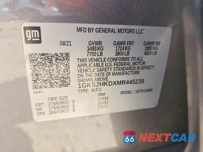 Zdjęcie 14 z 14 samochodu: 2021 GMC YUKON XL K1500 AT4 VIN:1GKS2HKDXMR445238 - miniatura