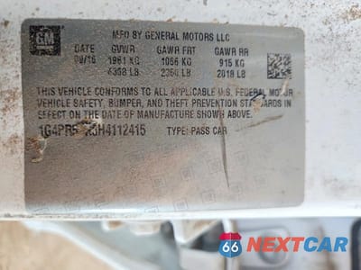 Zdjęcie 12 z 12 samochodu: 2017 BUICK VERANO SPORT TOURING VIN:1G4PR5SK6H4112415 - miniatura