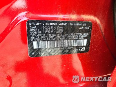 Zdjęcie 12 z 12 samochodu: 2024 MITSUBISHI MIRAGE ES VIN:ML32AUHJ0RH018199 - miniatura