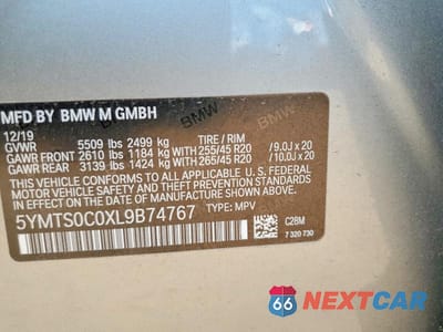 Zdjęcie 13 z 13 samochodu: 2020 BMW X3 M COMPETITION VIN:5YMTS0C0XL9B74767 - miniatura