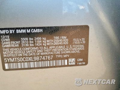 Zdjęcie 13 z 13 samochodu: 2020 BMW X3 M COMPETITION VIN:5YMTS0C0XL9B74767 - miniatura