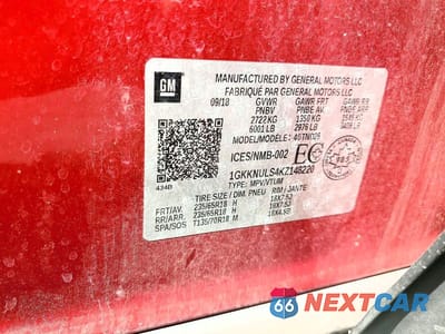 Zdjęcie 13 z 13 samochodu: 2019 GMC ACADIA SLT-1 VIN:1GKKNULS4KZ148220 - miniatura