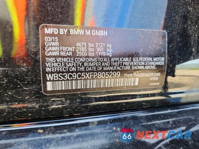 Zdjęcie 13 z 13 samochodu: 2015 BMW M3 VIN:WBS3C9C5XFP805299 - miniatura