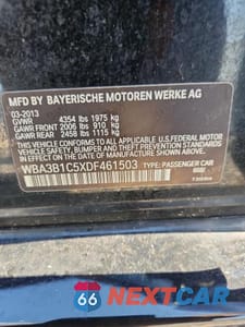 Zdjęcie 12 z 12 samochodu: 2013 BMW 320 I VIN:WBA3B1C5XDF461503 - miniatura