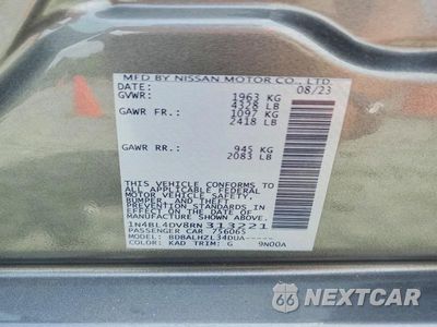 Zdjęcie 12 z 12 samochodu: 2024 NISSAN ALTIMA SV VIN:1N4BL4DV8RN313221 - miniatura