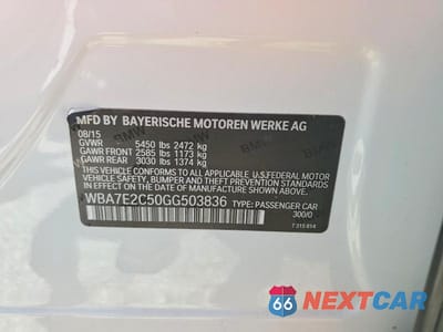 Zdjęcie 13 z 13 samochodu: 2016 BMW 740 I VIN:WBA7E2C50GG503836 - miniatura