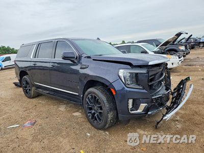 Czwarte zdjęcie samochodu z boku: 2023 GMC YUKON XL K1500 SLT VIN:1GKS2GKT0PR390823 - miniatura