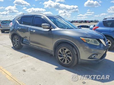 Czwarte zdjęcie samochodu z boku: 2015 NISSAN ROGUE SL VIN:5N1AT2MT6FC862279 - miniatura