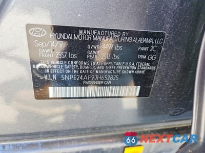 Zdjęcie 13 z 13 samochodu: 2018 HYUNDAI SONATA SE VIN:5NPE24AF9JH652825 - miniatura