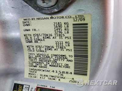 Zdjęcie 12 z 12 samochodu: 2010 NISSAN FRONTIER VIN:1N6AD0CW3AC415884 - miniatura