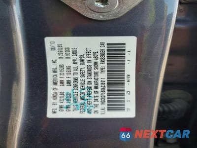 Zdjęcie 12 z 12 samochodu: 2013 HONDA ACCORD SPORT VIN:1HGCR2F58DA238911 - miniatura