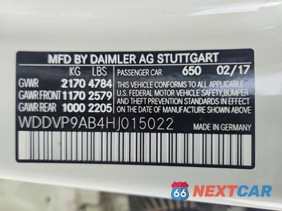 Zdjęcie 13 z 13 samochodu: 2017 MERCEDES-BENZ B 250E VIN:WDDVP9AB4HJ015022 - miniatura