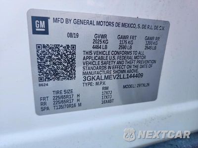 Zdjęcie 13 z 13 samochodu: 2020 GMC TERRAIN SLE VIN:3GKALMEV2LL144409 - miniatura