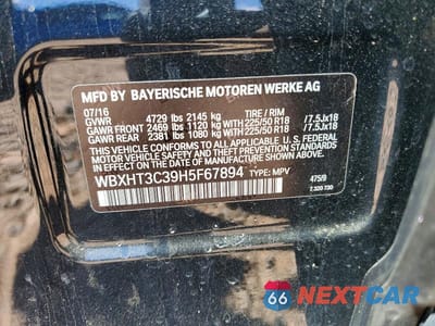 Zdjęcie 13 z 13 samochodu: 2017 BMW X1 XDRIVE28I VIN:WBXHT3C39H5F67894 - miniatura