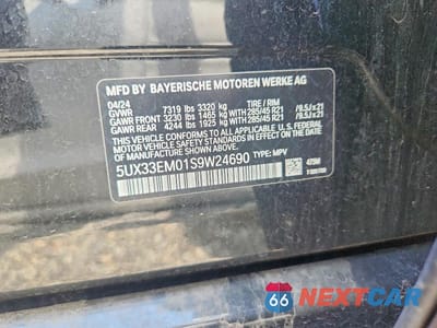 Zdjęcie 12 z 12 samochodu: 2025 BMW X7 M60I VIN:5UX33EM01S9W24690 - miniatura