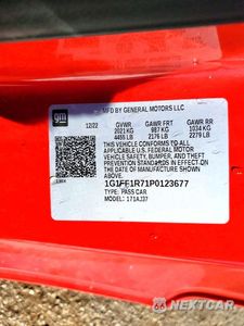Zdjęcie 12 z 12 samochodu: 2023 CHEVROLET CAMARO LT1 VIN:1G1FF1R71P0123677 - miniatura