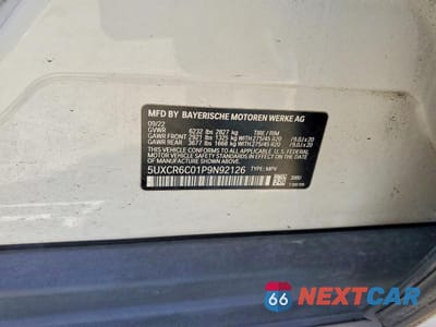 Zdjęcie 12 z 12 samochodu: 2023 BMW X5 XDRIVE40I VIN:5UXCR6C01P9N92126 - miniatura