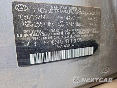 Zdjęcie 12 z 12 samochodu: 2015 HYUNDAI SONATA SE VIN:5NPE24AF7FH110775 - miniatura