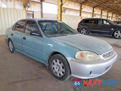 Czwarte zdjęcie samochodu z boku: 1999 HONDA CIVIC LX VIN:2HGEJ6676XH546447 - miniatura