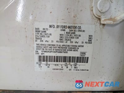 Zdjęcie 14 z 14 samochodu: 2023 FORD EXPLORER LIMITED VIN:1FMSK8FHXPGB67655 - miniatura