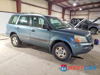 Czwarte zdjęcie samochodu z boku: 2005 HONDA PILOT LX VIN:2HKYF18195H512726 - miniatura