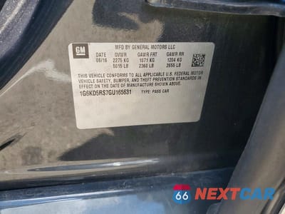 Zdjęcie 12 z 12 samochodu: 2016 CADILLAC CT6 LUXURY VIN:1G6KD5RS7GU165631 - miniatura