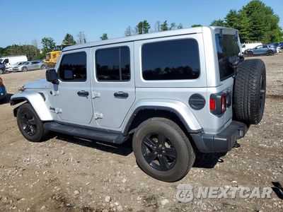 Drugie zdjęcie samochodu z przodu: 2022 JEEP WRANGLER UNLIMITED SAHARA VIN:1C4HJXEN7NW187674 - miniatura