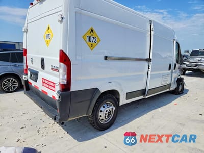 Trzecie zdjęcie samochodu z tyłu: 2021 RAM PROMASTER 2500 DELIVERY VAN VIN:3C6ERVDG1ME502553 - miniatura