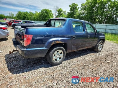 Trzecie zdjęcie samochodu z tyłu: 2011 HONDA RIDGELINE RT VIN:5FPYK1F21BB005036 - miniatura