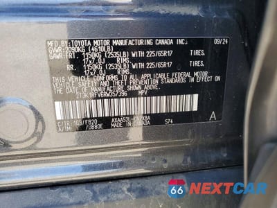 Zdjęcie 13 z 13 samochodu: 2024 TOYOTA RAV4 LE VIN:2T3K1RFV6RW357396 - miniatura
