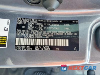 Zdjęcie 14 z 14 samochodu: 2020 LEXUS RX 350 VIN:2T2HZMDA0LC248290 - miniatura