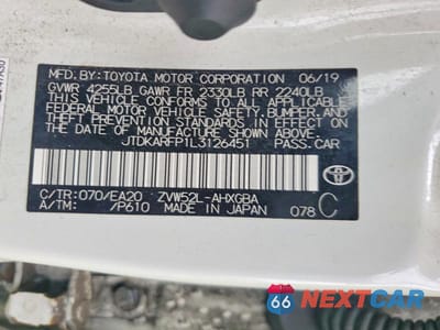 Zdjęcie 12 z 12 samochodu: 2020 TOYOTA PRIUS PRIME XLE VIN:JTDKARFP1L3126451 - miniatura