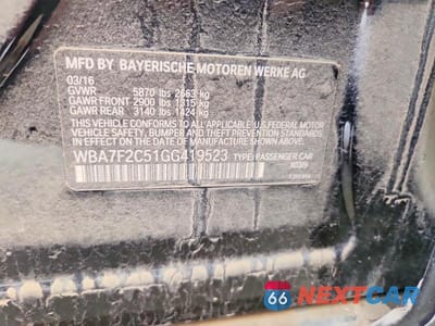 Zdjęcie 12 z 12 samochodu: 2016 BMW 750 XI VIN:WBA7F2C51GG419523 - miniatura