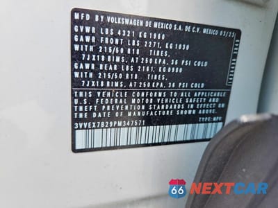 Zdjęcie 12 z 12 samochodu: 2023 VOLKSWAGEN TAOS SE VIN:3VVEX7B29PM347571 - miniatura