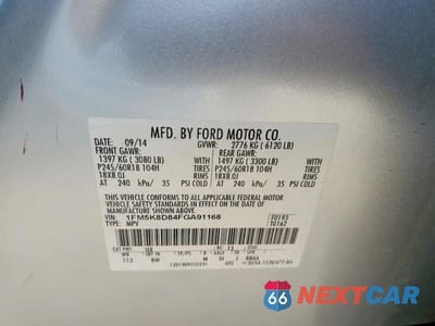 Zdjęcie 13 z 13 samochodu: 2015 FORD EXPLORER XLT VIN:1FM5K8D84FGA91168 - miniatura
