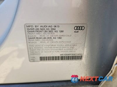 Zdjęcie 13 z 13 samochodu: 2014 AUDI Q5 PREMIUM PLUS VIN:WA1DGAFP7EA010656 - miniatura