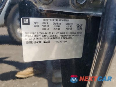 Zdjęcie 12 z 12 samochodu: 2013 CHEVROLET VOLT VIN:1G1RG6E45DU142367 - miniatura