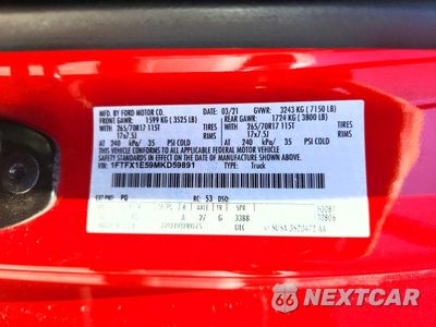 Zdjęcie 12 z 12 samochodu: 2021 FORD F150 SUPER CAB VIN:1FTFX1E59MKD59891 - miniatura