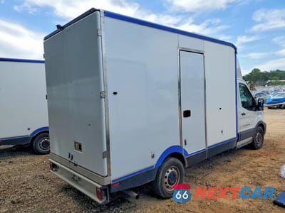 Trzecie zdjęcie samochodu z tyłu: 2021 FORD TRANSIT DELIVERY TRUCK VIN:1FDBW5Z86MKA99703 - miniatura
