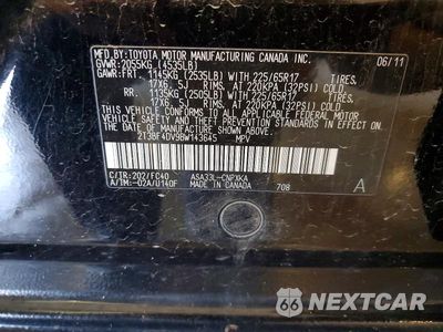 Zdjęcie 13 z 13 samochodu: 2011 TOYOTA RAV4 BASE VIN:2T3BF4DV9BW143645 - miniatura